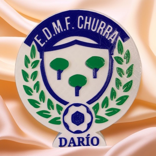 escudo 3d edmf churra personalizado